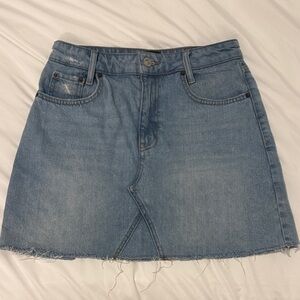BDG Denim Mini Skirt in Light Blue